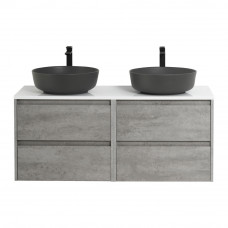 Мебель для ванной комнаты со столешницей BelBagno KRAFT-1400 Cemento Grigio