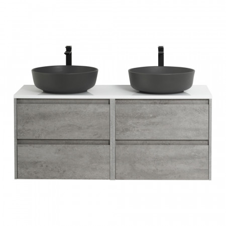 Мебель для ванной комнаты со столешницей BelBagno KRAFT-1400 Cemento Grigio Мебель для ванной комнаты со столешницей BelBagno KRAFT-1400 Cemento Grigio
