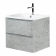 Тумба подвесная с раковиной BelBagno ALBANO-700-2C-SO-CVG Cemento Verona Grigio, раковина BB700/455-LV-MR-ALR Тумба подвесная с раковиной BelBagno ALBANO-700-2C-SO-CVG Cemento Verona Grigio, раковина BB700/455-LV-MR-ALR