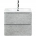 Тумба подвесная с раковиной BelBagno ALBANO-700-2C-SO-CVG Cemento Verona Grigio, раковина BB700/455-LV-MR-ALR