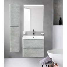 Тумба подвесная с раковиной BelBagno ALBANO-700-2C-SO-CVG Cemento Verona Grigio, раковина BB700/455-LV-MR-ALR