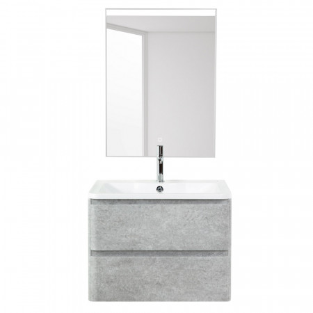Тумба подвесная с раковиной BelBagno ALBANO-700-2C-SO-CVG Cemento Verona Grigio, раковина BB700/455-LV-MR-ALR Тумба подвесная с раковиной BelBagno ALBANO-700-2C-SO-CVG Cemento Verona Grigio, раковина BB700/455-LV-MR-ALR