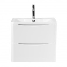 Мебель для ванной комнаты подвесная BelBagno ACQUA-600-2C-SO-BL 60см Bianco Lucido