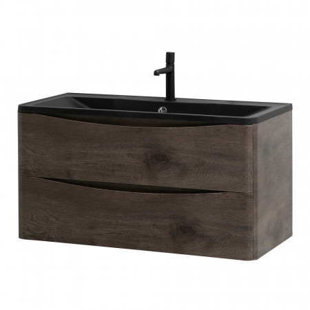 Мебель для ванной комнаты подвесная BelBagno ACQUA-1000-2C-SO-RNG 100 см Rovere Nature Grigio Мебель для ванной комнаты подвесная BelBagno ACQUA-1000-2C-SO-RNG 100 см Rovere Nature Grigio