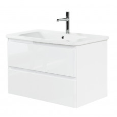 Тумба подвесная с керамической раковиной BelBagno ALBANO-CER-800-2C-SO-BL