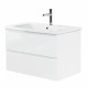 Тумба подвесная с керамической раковиной BelBagno ALBANO-CER-800-2C-SO-BL Тумба подвесная с керамической раковиной BelBagno ALBANO-CER-800-2C-SO-BL