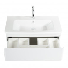 Тумба подвесная с керамической раковиной BelBagno ALBANO-CER-800-2C-SO-BL