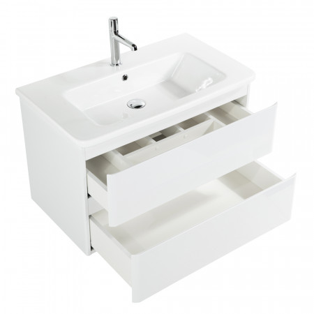 Тумба подвесная с керамической раковиной BelBagno ALBANO-CER-800-2C-SO-BL Тумба подвесная с керамической раковиной BelBagno ALBANO-CER-800-2C-SO-BL
