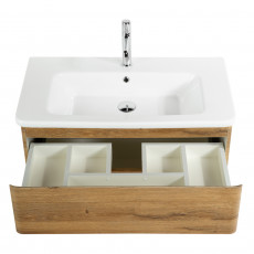 Тумба подвесная с керамической раковиной BelBagno ALBANO-CER-800-2C-SO-RR