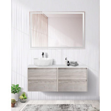 Мебель для ванной комнаты со столешницей BelBagno KRAFT-1200 Rovere Galifax Bianco