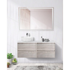 Мебель для ванной комнаты со столешницей BelBagno KRAFT-1200 Rovere Galifax Bianco
