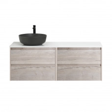 Мебель для ванной комнаты со столешницей BelBagno KRAFT-1200 Rovere Galifax Bianco