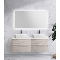 Мебель для ванной комнаты со столешницей BelBagno KRAFT-1200 Rovere Galifax Bianco