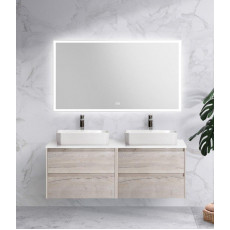 Мебель для ванной комнаты со столешницей BelBagno KRAFT-1200 Rovere Galifax Bianco