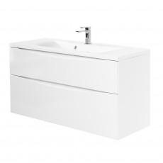 Тумба подвесная с раковиной BelBagno MARINO-H60-1100-2C-SO-BL-P