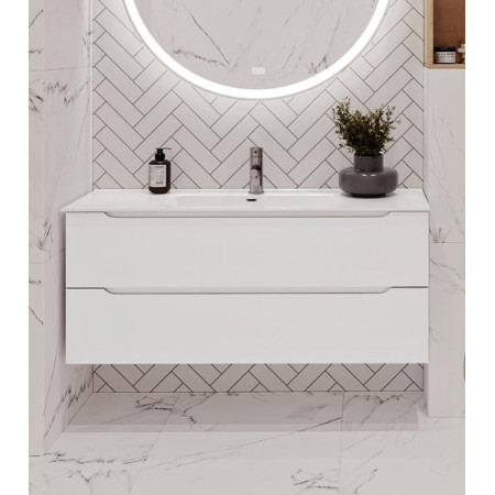 Подвесная тумба с раковиной BelBagno ETNA Bianco Lucido 120 см ETNA-1200-2C-SO-BL-P + BB1200ETL Подвесная тумба с раковиной BelBagno ETNA Bianco Lucido 120 см ETNA-1200-2C-SO-BL-P + BB1200ETL