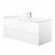 Подвесная тумба с раковиной BelBagno ETNA Bianco Lucido 120 см ETNA-1200-2C-SO-BL-P + BB1200ETL Подвесная тумба с раковиной BelBagno ETNA Bianco Lucido 120 см ETNA-1200-2C-SO-BL-P + BB1200ETL