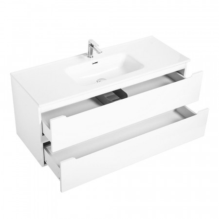 Подвесная тумба с раковиной BelBagno ETNA Bianco Lucido 120 см ETNA-1200-2C-SO-BL-P + BB1200ETL Подвесная тумба с раковиной BelBagno ETNA Bianco Lucido 120 см ETNA-1200-2C-SO-BL-P + BB1200ETL