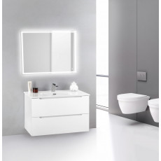 Тумба подвесная с раковиной BelBagno ETNA39-700/390-2C-SO-BL-P+BB700/390ETL