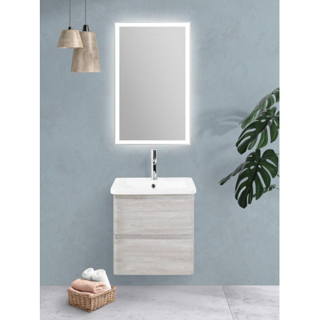 Тумба подвесная с керамической раковиной BelBagno ALBANO-CER-600-2C-SO-RVB Тумба подвесная с керамической раковиной BelBagno ALBANO-CER-600-2C-SO-RVB