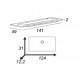 Мебель для ванной комнаты CEZARES STYLUS 141 см Blu Petrolio 55232 + 55265 Мебель для ванной комнаты CEZARES STYLUS 141 см Blu Petrolio 55232 + 55265