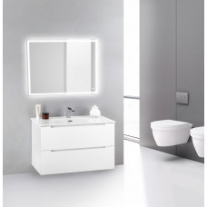 Тумба подвесная с раковиной BelBagno ETNA39-800/390-2C-SO-BL-P+BB800/390ETL