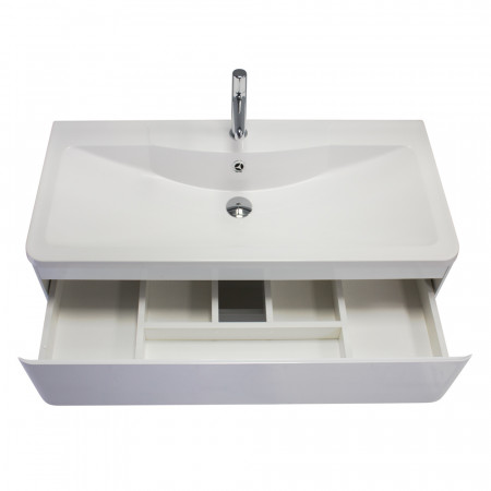 Тумба подвесная с раковиной BelBagno ALBANO-900-2C-SO-BL Тумба подвесная с раковиной BelBagno ALBANO-900-2C-SO-BL