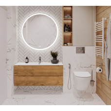 Подвесная тумба с раковиной BelBagno ETNA Rovere Nature 120 см ETNA-1200-2C-SO-RN-P + BB1200ETL
