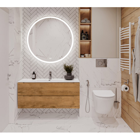 Подвесная тумба с раковиной BelBagno ETNA Rovere Nature 120 см ETNA-1200-2C-SO-RN-P + BB1200ETL Подвесная тумба с раковиной BelBagno ETNA Rovere Nature 120 см ETNA-1200-2C-SO-RN-P + BB1200ETL