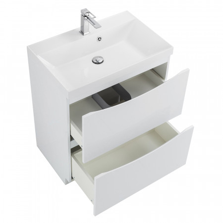 Тумба напольная с раковиной BelBagno MARINO-600-2C-PIA-BL-P Тумба напольная с раковиной BelBagno MARINO-600-2C-PIA-BL-P