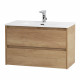 Тумба подвесная с раковиной BelBagno KRAFT 39-800/390-2C-SO-RNN Тумба подвесная с раковиной BelBagno KRAFT 39-800/390-2C-SO-RNN
