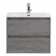 Тумба подвесная с раковиной BelBagno KRAFT 39-600/390-2C-SO-CG Тумба подвесная с раковиной BelBagno KRAFT 39-600/390-2C-SO-CG