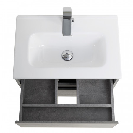 Тумба подвесная с раковиной BelBagno KRAFT 39-600/390-2C-SO-CG Тумба подвесная с раковиной BelBagno KRAFT 39-600/390-2C-SO-CG