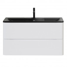 Мебель для ванной комнаты подвесная BelBagno ACQUA-1000-2C-SO-BL 100 см Bianco Lucido