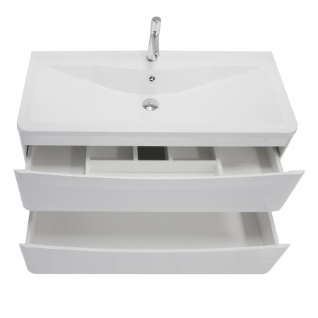 Мебель для ванной комнаты подвесная BelBagno ACQUA-1000-2C-SO-BL 100 см Bianco Lucido Мебель для ванной комнаты подвесная BelBagno ACQUA-1000-2C-SO-BL 100 см Bianco Lucido
