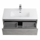 Тумба подвесная с раковиной BelBagno KRAFT 39-800/390-2C-SO-CG Тумба подвесная с раковиной BelBagno KRAFT 39-800/390-2C-SO-CG