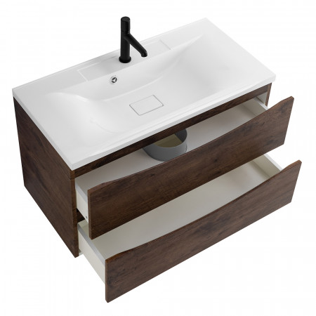 Тумба подвесная с раковиной BelBagno MARINO-1000-2C-SO-RW-P Тумба подвесная с раковиной BelBagno MARINO-1000-2C-SO-RW-P