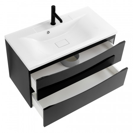 Тумба подвесная с раковиной BelBagno MARINO-1000-2C-SO-NL-P Тумба подвесная с раковиной BelBagno MARINO-1000-2C-SO-NL-P