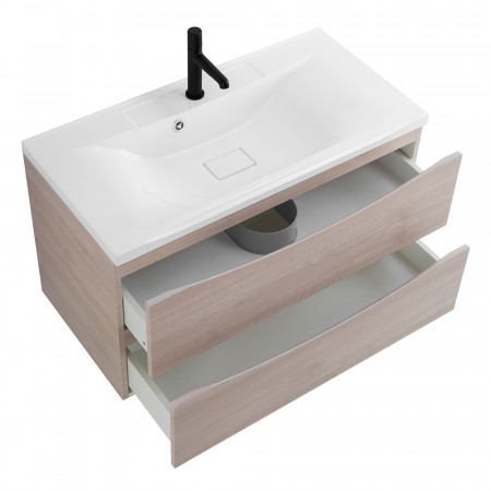 Тумба подвесная с раковиной BelBagno MARINO-1000-2C-SO-RG-P Тумба подвесная с раковиной BelBagno MARINO-1000-2C-SO-RG-P