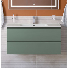 Тумба с раковиной подвесная BelBagno KRAFT-1000-2C-SO-VO Еловый матовый, раковина белая BB1000ETL