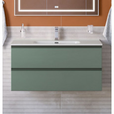 Тумба с раковиной подвесная BelBagno KRAFT-1000-2C-SO-VO Еловый матовый, раковина белая BB1000ETL