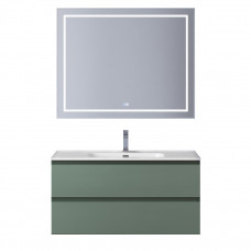 Тумба с раковиной подвесная BelBagno KRAFT-1000-2C-SO-VO Еловый матовый, раковина белая BB1000ETL