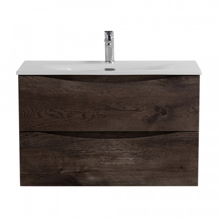 Тумба с раковиной подвесная BelBagno MARINO-CER-MINI-800-2C-SO-RNG-P Rovere Nature Grigio, раковина белая BB-8099-3-80 Тумба с раковиной подвесная BelBagno MARINO-CER-MINI-800-2C-SO-RNG-P Rovere Nature Grigio, раковина белая BB-8099-3-80