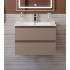 Тумба с раковиной подвесная BelBagno KRAFT-700-2C-SO-CO Бежевый матовый, раковина белая BB700ETL
