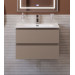 Тумба с раковиной подвесная BelBagno KRAFT-700-2C-SO-CO Бежевый матовый, раковина белая BB700ETL