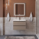 Тумба с раковиной подвесная BelBagno KRAFT-700-2C-SO-CO Бежевый матовый, раковина белая BB700ETL Тумба с раковиной подвесная BelBagno KRAFT-700-2C-SO-CO Бежевый матовый, раковина белая BB700ETL