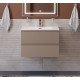 Тумба с раковиной подвесная BelBagno KRAFT-700-2C-SO-CO Бежевый матовый, раковина белая BB-8099-70 Тумба с раковиной подвесная BelBagno KRAFT-700-2C-SO-CO Бежевый матовый, раковина белая BB-8099-70