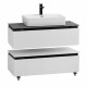 Мебель для ванной со столешницей и накладной раковиной Cezares SLIDER 100 Bianco Opaco SLIDER-1000-1C-SO-BO Мебель для ванной со столешницей и накладной раковиной Cezares SLIDER 100 Bianco Opaco SLIDER-1000-1C-SO-BO