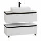 Мебель для ванной со столешницей и накладной раковиной Cezares SLIDER 100 Bianco Opaco SLIDER-1000-1C-SO-BO Мебель для ванной со столешницей и накладной раковиной Cezares SLIDER 100 Bianco Opaco SLIDER-1000-1C-SO-BO