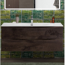 Тумба с раковиной подвесная BelBagno MARINO-CER-N-1200-2C-SO-RNG-P Rovere Nature Grigio, раковина белая BB-8099-120